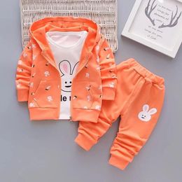 Clothing Sets Spring Autumn Baby Boys Girls Clothes Suit Children Fashion Cotton Floral Printing 3Pcs Toddler Casual Tracksuit Set Kid