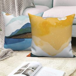 Natural Landscape Home Sofa Bed Decorative Pillow Cover Japanese Cushion