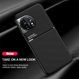 Matte Soft Silicone phone Case For OnePlus 11 One Plus 11 OnePlus11 6.7inch Car Holder Magnetic Back Cover Coques PHB110 CPH2449