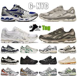 Famous Marathon Vintage Trail Sneakers Gel NYC Running Shoes Silver Walking DHgates Jogging Sports Famous Oatmeal Chaussure Men Women Concrete Grey Cream Trainers