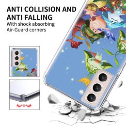 Genshin Impact Case for Samsung Galaxy S23 S22 S21 Ultra S20 FE S10 5G S9 S8 Plus S10e S7 Edge Transparent Cell Phone Cover Soft