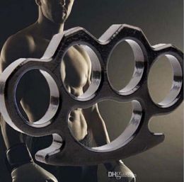 High Quality Metal Four Finger Brass Knuckle Duster Outdoor Camping Self Defense Portable EDC Ring Tool3698301