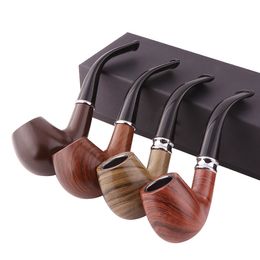 New Box Smoking Pipes for Cigarette Set Wholesale Silk Bag Hammer Portable Men's Pipe