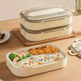Dinnerware Thermal Lunch Box Stainless Steel Heat Preservation Bento Portable Divided Storage Container