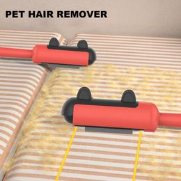 Pet Hair Remover Clothes Electrostatic Multi-purpose Double-sided Hair Brush Cat Dog Hair Sticker Roller Self-cleaning Lint Hair