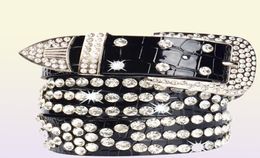 Belts Fashion Rhinestone Studded For Women White Women's Belt With Diamonds Female Leopard Y2K Accessories Gothic StyleBeltBelts8467309