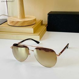 Sunglasses PR95 retro Fishing Sunglasses Frames eyewear accessories gold eyeglass Men women luxury designer eye Twist legs double nose bridge oval Eyeglasses Girl