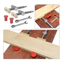 Desktop Clip Fast Fixed Clamp Brass Fixture Vise for 3/4" or 20 mm Stop Dog Woodworking Benches Carpentry Clamp Tool