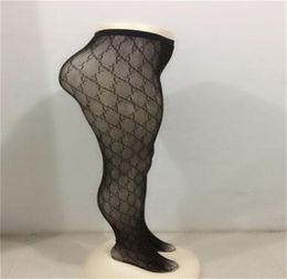 Top Quality Sexy Pantynose Women Full Letter Black White Leggings Fashion Brands Girl Hosiery8943638