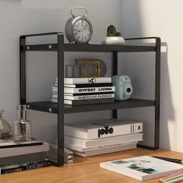 Nordic Ins Style Desktop Rack Desk File Storage Rack Bedside Bay Window Sill Table Multi-layer Bookshelf Desk Shelf Gaming Desk