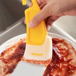 Silicone Scraper Cake Baking Kitchen Cleaning Spatula for Food Residue Stains Pot Fry Pan Dish Oil Plate Clean Brush Soft Blade