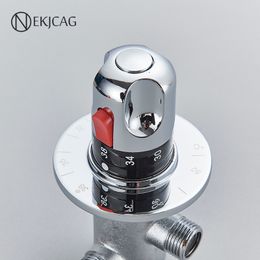 Brass Thermostatic Mixing Valve Kitchen Faucet Thermostatic Valve Bathroom Shower Tap Thermostatic Cold And Hot Mixing Valve