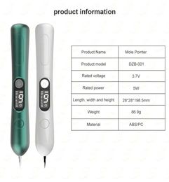 LCD Laser Plasma Pen Mole Freckle Removal Home Beauty Instrument Machine Blemish Wart Dark Spot Skin Tag Remover Tool 9 Level With3891818