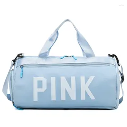 Outdoor Bags PINK Logo Waterproof Gym Unisex Large Capacity Fitness Yoga Sport With Shoe Pocket Weekend Carry Travel Handbags