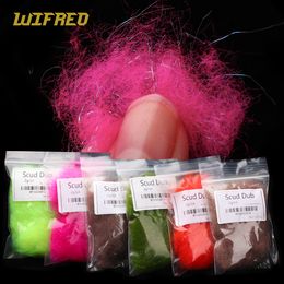 3packs Scud Dub Flash Wing Thorax Dubbing Fibre Fly Tying Material For Nymph Body Shrimp Streamer Flies Trout Fishing Lure