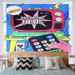 Vintage Anime Tapestry Game Handle Tapestries Wall Hanging Kawaii Room Decor Hippie Witchcraft Tapestry Bedroom Home Aesthetic Decorations R0411 1