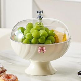 Plates Fruit Tray Basin Living Room Desktop Storage Home Candy Box Drain Basket Snack Kitchen Container