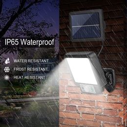 Solar Powered LED/COB Light Human Body Infrared Motion-Sensor Modern Street Wall Column with Remote Control Lighting