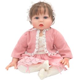 55cm Reborn Baby Doll Stripe Shirt Pants 22" Girl Doll Clothes Children Xmas Gift Toys Clothing