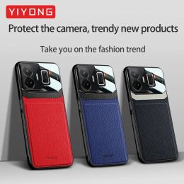 RealmeGT Neo5 Case YIYONG PU Leather Silicone Frame PC Cover For Oppo Realme GT GT3 Neo 5 3 Master Noe3 Shockproof Phone Cases