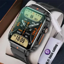 Watches 2023 New Outdoor Military Smart Watch Men 1.95" Dial Voice Call Sport Watches Women IP68 Waterproof Smartwatch For Android iOS