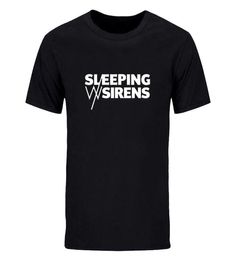 Sleeping With Sirens T Shirt Men Rock Band T Shirt Summer Short Sleeve Cotton Oneck Music Tshirt tops Tees DIY0704D7190014