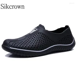 Casual Shoes Black Eva For Men Summer Sandals Flip Flops Slippers Outdoor Hollow Ultra Light Beach Garden