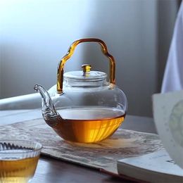 280ml High Borosilicate Heat - resistant Glass Tea Pot with Filter Household Kung Fu Flower Puer Glass Teapots Tea Set Teaware