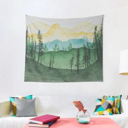 Tapestries Mountains And Trees Tapestry Christmas Decoration Bedroom Organisation House Decor