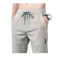 Pantaloni maschili estivi alla moda piedi versatili i legame pi shuai sciolte casual