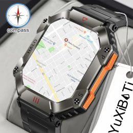 Control 2024 New Military Outdoor Men's Smart Watch Compass GPS Track Weather AI Voice 120+Sports Modes 620mAh SmartWatches Men Women