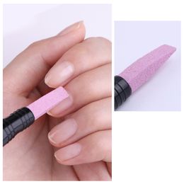 4pcs Quartz Polishing Pen Nail Cuticle Hangnails Remover Washable Dead Skin Pusher Trimmer Manicure Nail Art Tool Grinding Rods