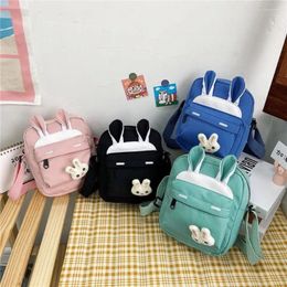 Shoulder Bags Cute Cartoon Messenger Bag For Women Fashion Girl Kawaii Crossbody Nylon Cloth Waterproof Mobile Phone