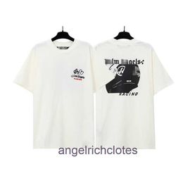 High end Designer clothes for Pa Angels Tour Rally branded Short sleeved T-shirt Mens and Womens High Street Half sleeved Shirt with trademark tag, original 1:1 tag