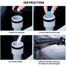 80/60/40/20PCS Car Windscreen Wiper Glass Water Solid Cleaner Car Effervescent Tablet for Toilet Window Cleaning Car Accessories