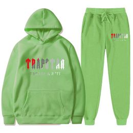 Men's Tracksuit TPAPSTAR Print Hooded Pullover + Sweatpants Sports Suit Casual Jogger Sportswear 2 Piece Male Fleece Streetwear Sets
