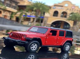 1 36 Jeeps Rubicon Alloy Pickup Car Model Diecast Metal Toy Offroad Vehicle Model Simulation Collection Childrens Gift N4033939