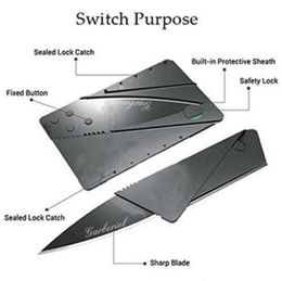 Lot Portable Credit Card Knives Folding Wallet Thin Pocket Survival Micro Knife7696360