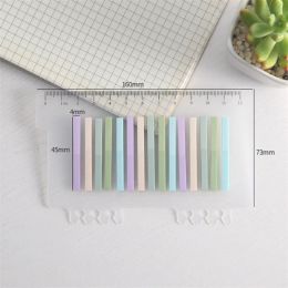 200 Sheets Transparent Sticky Notebook PET Memo for Student Office Stationery Simple Tear Memo Pads Note Book Notepad