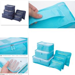 6pcs travel storage bag set, for closets, closets, suitcases, thickened bags, travel manager, bags, shoe bags, cube bags