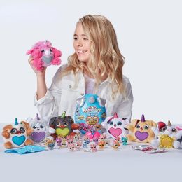 Cute Rainbocorns Puppycorns Surprise Scatch Reveal Heart Puppy Blind Box Soft Stuffed Plush Dolls Girls Children Birthday Gifts