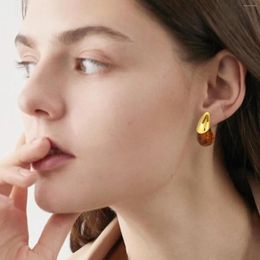 Stud Earrings YEEVAA Acrylic Resin Drop For Women Trendy Water Studs Hypoallergenic Teen Girl