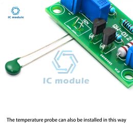 Fan Control Board Dc 12V PWM Automatic PC CPU Fan Temperature Control Speed Controller Module for Power Amplifiers Computers