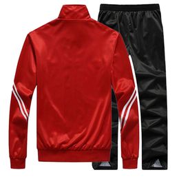 New Sportswear Men's Two-piece Jacket+pants Clothing Set Casual Training Sportswear Men's Basketball Sports Set