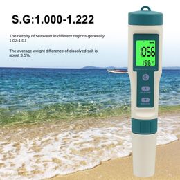 New 8 IN 1 Ph Metre Digital Water Quality TDS/EC/PH/ORP Temp Metre Analysis Instruments Hydrogen-rich Drinking Water Tester