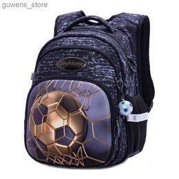 Ryggsäckar tecknad fotboll ryggsäck skolpojke ryggsäck barn ortopedisk ryggsäck av hög kvalitet nylon barns ryggsäck mochila hombre y240411