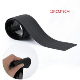 Rubber Car Trunk Door Sill Plate Protector Anti Scratches Adhesive Paste Guard Strips Rear Bumper Trim Cover Mouldings Pad