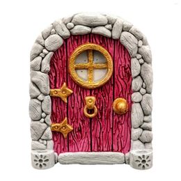 Garden Decorations Figurines Gnome Outdoor Yard Art Miniature Fairy Door Gift Wooden For Trees Statues Lawn Ornament Decor Crafts