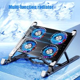 Pads New Laptop COOLER For MacBook 1117Inch Tablet Handpainted Book Support Radiator Professional Heat Dissipation Which Have 4fan