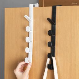 Hooks Creative Behind-the-door Hook Without Punching Wall-mounted Clothes Hanger Household Strong Traceless And Hats